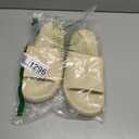 Cloud Slippers for Women and Men, Pillow House Slippers Shower Shoes Indoor Slides Bathroom Sandals, Ultimate Comfort, Lightweight, Thick Sole, Non-Slip, Easy to Clean, Beige US 9M 10.5W