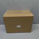 Plastic Food Storage 4 Pack Clear Container Bin with Handles for Organizing Kitchen, Pantry, Refrigerator, Freezer, Pantry, Cabinet, Closet, Bathroom. 14x4x5