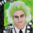 Party City Beetlejuice Wig Costume Accessory for Adults - Costume Includes Wacky Wig with Green & Gray Hair Color - Costumes for Halloween, Birthday Parties, & Themed Events