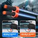Double Barrel Soft Bullet Shotgun Soft Dart Blaster, with 40 Soft Darts, Foam Blaster with Scope for 14+ Years Old