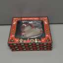 Baby's First Christmas Ornament 2025 My First Christmas Baby Girl Boy Xmas Tree Picture Frame Reindeer Ornament 2025 Personalized 1st Christmas Baby Ornament (Red, Pack of 3)