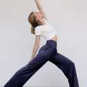 ESOFT Women's Wide Leg Yoga Pants Sweatpants High Waisted Lounge Palazzo with Pockets Comfy Flowy Pants Petite/Regular/Tall (Blue, XL)