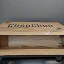 ChooChoo Bathroom Wall Cabinet, Kitchen Storage Cupboard Cabinet with 2 Doors, Fluted Laundry Room Cabinet for Bathroom, Kitchen, Garage, White