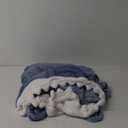 Wearable Shark Blanket Onesie for Adult Hoodie, Super Soft Comfortable Shark Costume, Blue L (L for 59-65in Height)