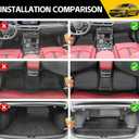 Trunk Mat with Floor Liners for 2021-2026 Kia K5(Only Fit FWD) / 2020-2026 Hyundai Sonata (Only Fit FWD & Gas) All Weather TPE Protector Cargo Liner Floor Mats Car Accessories