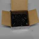 BNUOK 1/4-20 x 1-3/4" Hex Head Screws Bolts,Hex Nuts,Flat & Lock Washers,304 Stainless Steel 18-8,Black Zinc Plated,Fully Threaded(48 Sets)