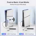 Elebase 4 Ports USB 3.0 Splitter 1 in 4 Out,4 Way USB Hub with 0.7FT Cable,USB Adapter & OTG,Multi Port USB Split Multiport Expander for Laptop,PS5,PS4,MacBook,Car,PC,Computer,Flash Drive,Keyboard