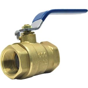 Sphagaceae 1 inch ball valve NPT Female Threaded Brass Ball Valve, US Standard 1 Brass Body Ball Valve, 600 WOG Full Port Ball Valves Heavy-Duty water shut off valve- 1 inch