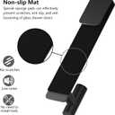 PMMASTO Shower Door Hooks, (7.5 Inch) Extended Towel Hooks for Bathroom Frameless Glass Shower Door, Stainless Steel Heavy Duty Hooks for Hanger Robe,Towel (Black ''T'' Shape 2 Pack)