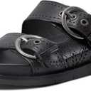 Earth Women's Footbed Slide Sandal (5, Black 001)