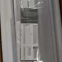 32X80in Accordion Door with Clear Panels, PVC Sliding Folding Doors with LockDivider Door with Hardware, White Multifold Interior Doors