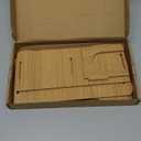 Hamiledyi Hamster Hideout with Ladder Dwarf Hamster Wooden Maze Tunnel Platform Multi Chamber Exploring Toy Habitat Decor for Gerbil Syrian Mouse Brown