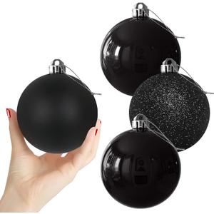 3.94" Large Christmas Balls Shatterproof Bronze Christmas Ornaments 6 Pcs Big Xmas Ornaments Balls for Xmas Tree Holiday Wedding Party Decoration