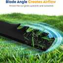 AEagle Toothed Mower Blade for Husqvarna Scag Ferris 61" Deck 483318 48111 482879 1520842 539101733 112111-03 823006 79-117 794859 7075770 1520842 Bobcat Bunton, High Lift, 3 Pack (Black)