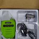 ABBREE Ham Radio Wireless Handheld Speaker Mic, 2 Pin Shoulder Microphone Compatible with Baofeng 5RM UV-5R,BF-F8HP PRO,GM21,K5PLUS,GM-15Pro,UV-5G Plus AR-152 Quansheng UV-K5 8 Walkie Talkie (Green)