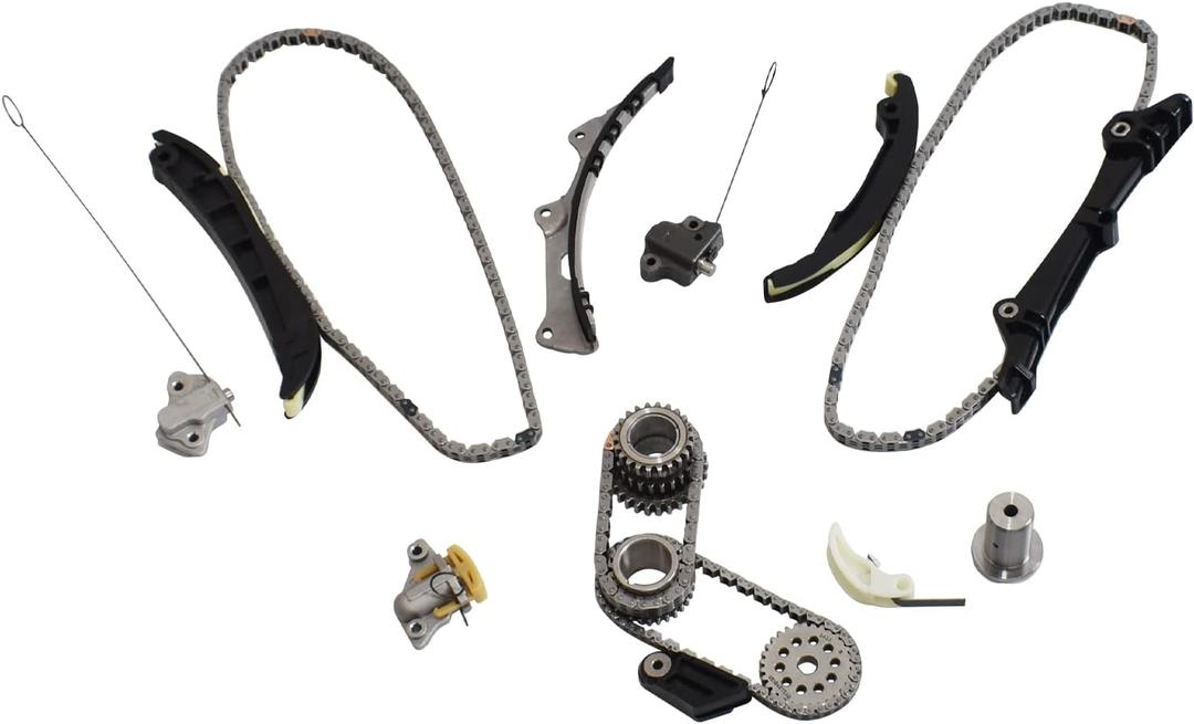 3.6 Pentastar Timing Chain Kit for 2011-2015 Chrysler Town & Country Jeep Grand Cherokee Wrangler Dodge Challenger Durango RAM 1500 3.6L V6 5184357AE 6509253AA (w/o water & oil pump)