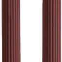 2 Pack | 10" Premium Unscented Ribbed Wick Taper Candles, Tall Ribbon Wax Dinner Unscented Modern Home Dcor Soy Wax Handmade 12 Hours candlesticks (Brown)