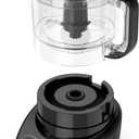 BLACK+DECKER 3-in-1 Easy Assembly 8-Cup Food Processor, Stainless Steel S-Blade, Easy-Clean, Touchpad Controls Black