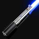 Upgrade App Control ANK Lightsaber, Smooth Swing 16 Sets Sound Effects 3 Light Effects and 16 Colors Change, Metal Dueling Light Saber for Adults Cosplay Gift (RGB-ANK)