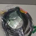 Flame King 120-inch Propane Thermo Plastic Hose Assembly, 3/8-inch ID, 3/8-inch MPT X 1/2-inch Female Flare, for RVs and Travel Trailers