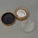 Frienda 30 ml Bamboo Loose Powder Puff and Container Empty Dusting Powder Jar for Body Face Makeup Travel Box Compact Case Holder with Sifter Lids and Puff