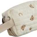 Kawaii Makeup Bag Cosmetic Case Cute Bears Storage Organizer with Handle Japanese Aesthetic Zipper Toiletry Bag