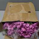 Yunsailing 100 Pcs Artificial Hydrangea Flowers Hydrangea Flower Heads with Stems Silk Faux Hydrangea Flowers for Wedding Centerpiece Fake Bouquet Home Indoor Garden Party Decoration (Pink Purple)