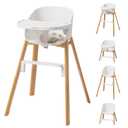 Sbondwe 4-in-1 Baby High Chair, White | Portable, Adjustable, For Babies, Toddlers and Kids, Easy Clean,Sturdy