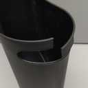 rejomiik Small Trash Can, 3.5 Gallon Slim Garbage Can Plastic Waste Basket with Handles Container Bin for Narrow Spaces Bathroom, Bedroom, Kitchen, Office at Home, Black (1 pack)