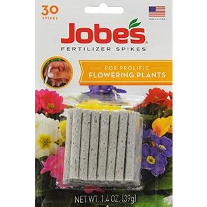 Jobe's Flower Indoor/Outdoor Plants Fertilizer Food Spikes - 30 Pack
