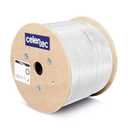 Celertec CAT6A Ethernet Cable, 1000ft, 23AWG Solid Bare Copper, UTP Unshielded Twisted Pair, CMR Riser Rated &ETL Listed, 650Mhz/10 Gigabit Network Speed, Bulk Ethernet Cable-White