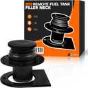 17-2530 Straight Remote Fuel Tank Filler Neck Kit - Includes Billet Aluminum Gas Cap & Weld-On Steel Mount Bracket - Compatible with 2-Inch Filler Hose for Fuel Cells