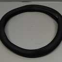 Nappa Leather Steering Wheel Cover, Universal 14.515 Inch Non-Slip Breathable Steering Wheel Cover for Cars, Black