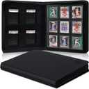 Toploader Binder, HYMENEX Top Loader Card Binder with 288 Slots and 4 Elastic Net Pockets Toploader Card Storage for 3" x 4" Rigid Card Holders Organized