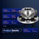 ECCPP Front Wheel Bearing Assembly fit for Chevy Beretta Cavalier for Buick Skylark Somerset for Cadillac Cimarron for Pontiac Sunbird Sunfire 5-Lug 513017 Wheel Bearing Hubs 1 pcs
