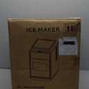 Crescent Ice Maker Countertop, 35Lbs/24H, Clear Ice Maker with Self-Cleaning & Timer, 16 Crystal-Clear Ice in 12 Mins, Countertop Ice Makers for Home, Office or Party