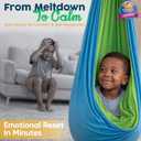 Sensory Swing for Kids Indoor Outdoor - Calming Cocoon Therapy Swing, Holds 300lbs - Hug-Like Sensory Hammock with 360 Swivel Hardware for Autism, ADHD, SPD Support