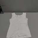 Womens Ribbed Tank Tops High Neck Sleeveless Soft Stretchy Slim Fit Racerback Shirts for Casual Workout Clothes, White Smal