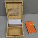 Henoyso 3 x 5 Index Card Holder Set, Large Capacity Bamboo Organizer with 300 Note Cards, 30 Color Dividers, 2 Sticker Sheets, Holds up to 1200 Flashcards for Recipes, Study, Classroom, Office