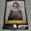 ColorGround Long Braided Reddish Brown Heat Resistant Costume Wig for Fiona Cosplay