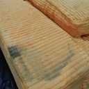 MAXYOYO Convertible Sofa Bed, Pull Out Loveseat Sleeper Sofa, 2 in 1 Folding Couch Bed, Fold Out Floor Couch with Pillows for Living Room Bedroom Lounge, Orange