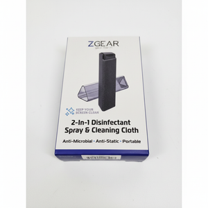 ZGEAR 2-In-1 Disinfectant Spray & Cleaning Cloth