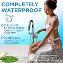 100% Waterproof Cast Covers for Shower Leg - 2pk - Tight Seal - Reusable Adult Full Leg Cast Protectors - Thigh, Knee, Ankle, Foot - After Surgery Bandage and Dressing Shower Bag - Long Size