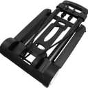 Versatile Collapsible Shopping Trolley with Handle Portable Vegetable Storage Cart for Home and Outdoor Use Lightweight Folding Utility Cart with Durable Wheels Black