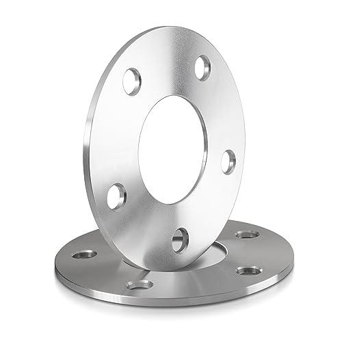 2pcs 8mm Hubcentric Wheel Spacers 5x114.3 (67.1mm CB) Compatible with Hyundai Genesis Tiburon Veloster Optima Soul Mazda 3 5 CX-7 Miata MX-6 RX-7 RX-8 Protege Compass Patriot Evo8 9 10 Eclipse, Silver