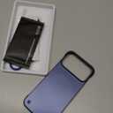 Magnetic Ultra Thin Frosted Designed for iPhone 17 Pro Max Frameless Case 6.9 inch [Compatible with MagSafe] Slim Minimalist Lightweight Matte Hard Cover Protective Borderless Case-Navy Blue