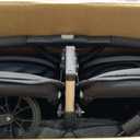 Joovy Kooper X2 Double Stroller, Lightweight Travel Stroller, Compact Fold with Tray, Black