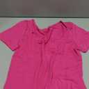 ForeFair Women's Sexy Short Sleeve Going Out Tops Pleated Bustier Shirt Cute Sweetheart Neck Y2K Crop Tee (Medium, Hot Pink)