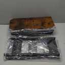 Utility Slim Storage Cart, 4-Tier Narrow Bathroom Organizer and Storage Cart, Metal Narrow Kitchen Laundry Room Organization Rack with Wood Top, Slim Rolling Shelf with Wheels for Small Space (9.1 inch wide, Black)