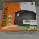 Non-Expanding Garden Hose, Lightweight, Ultra Flexible, Durable, Kink-Free Garden Hose, RV, Marine and Camper Hose, 50-Feet x 1/2-Inch